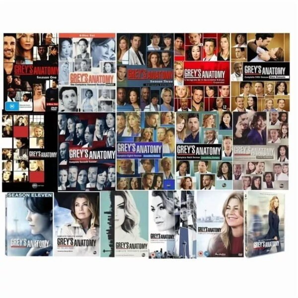 Grey's Anatomy S1-19 [DVD/Blu-ray][102 Discs, Medical Drama]