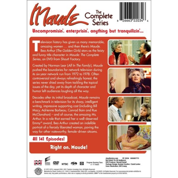 MAUDE Complete Series DVD Seasons 1-6